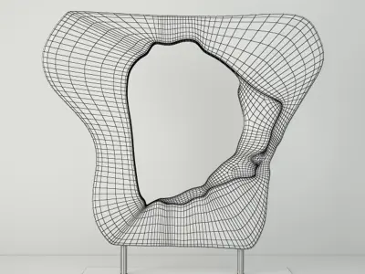 Wooden Decoration on Stand 3D model