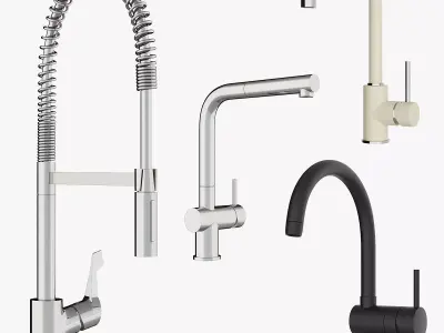 Kitchen sink mixers 3D model