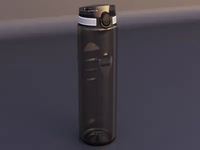 Fitnessbottle coffee maker Low-poly 3D model