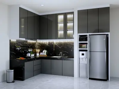 Luxury Modern Minimalis Furniture Design Interior Room  3D model