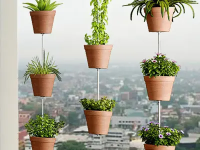 Decorative plant set-54 3D model