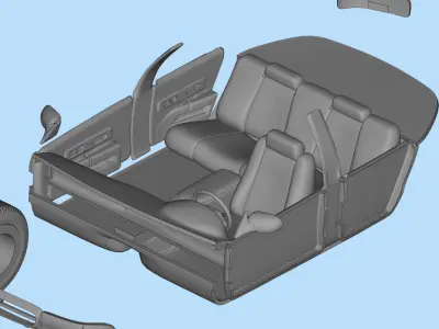 STL printable rc cars body Chevy Impala SS and Bonus  3D print model