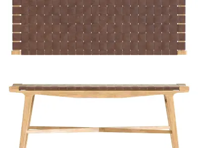 Crate and Barrel - Taj Bench 3D model