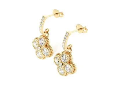 Drop earring 3D print model