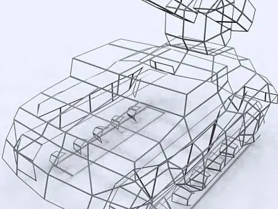 3DRT - Sci-Fi Forces - APC AA 2  Low-poly 3D model