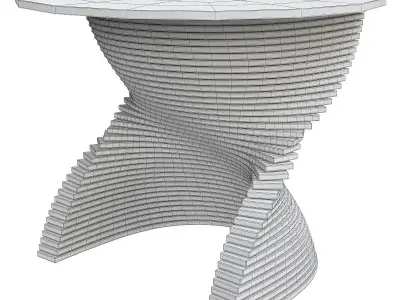 Side table and  coffee table 3d model collection  Low-poly 3D model