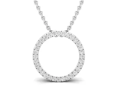 AV 636 Diamond Open Circle Pendant 3D print model