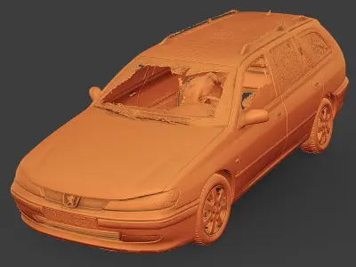 Peugeot 406 Estate RAW Scan 3D model