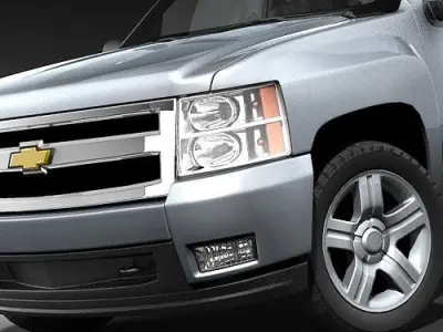 Chevrolet Silverado regular cab CG 2009 3D model