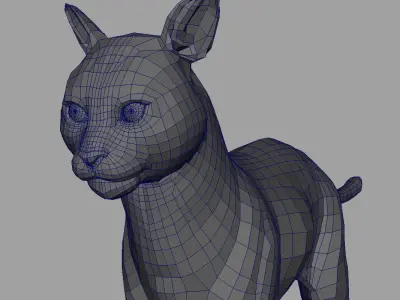 cat 3d model 3D model get
