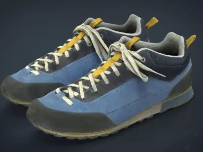 Trekking Sneakers Low-poly 3D model