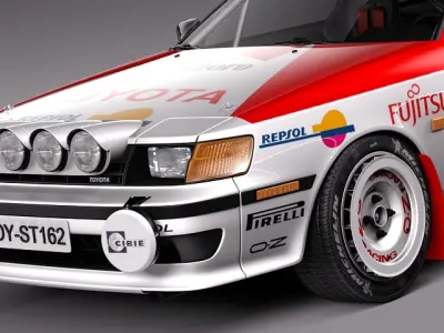 Toyota Celica -1985-1989 st165 RALLY 3D model