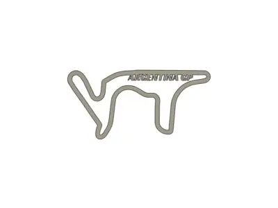 2025 Argentinas MotoGP Racing Track 3D print model