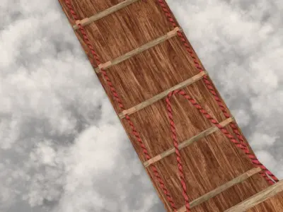 sled christmas  Low-poly 3D model