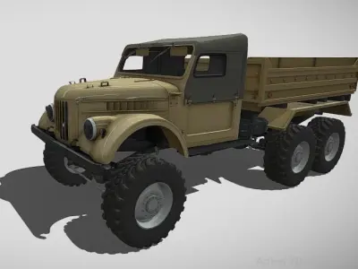 barracks military truck 3D model