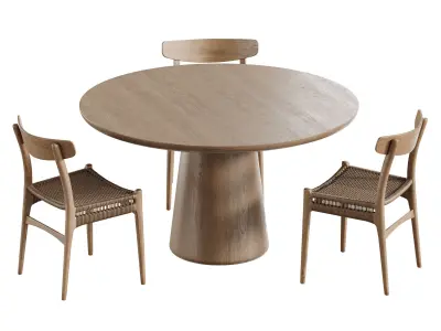 Makoto dining table 3D model