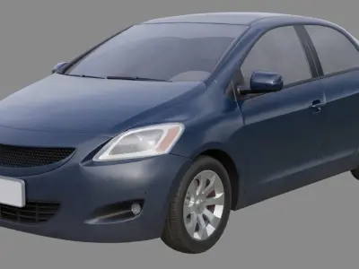 Generic Car 1B Low-poly 3D model