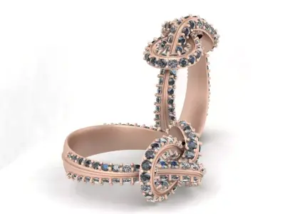 3d-model Knot ring 3D print model