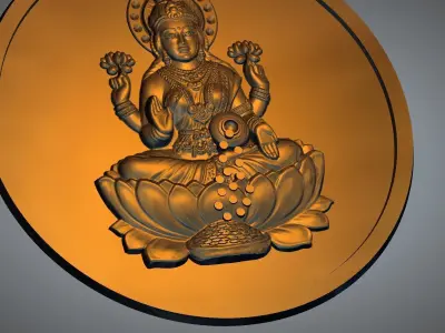 Maa Laxmi ji coin 3D print model