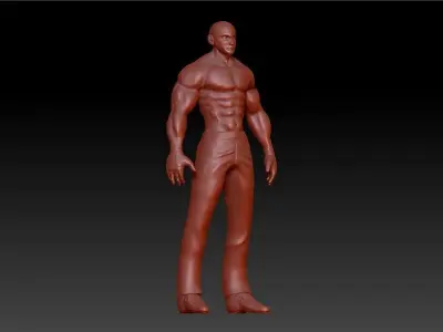 Sport fit man 3D print model