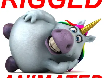 Fun unicorn 3D model