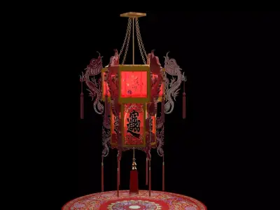 Chinese  palace lantern  3D model buy