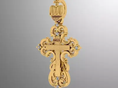 Pendant sp 2 cross 3D print model