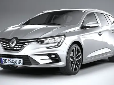 Renault Megane Estate 2022 3D model