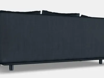 ALVDALEN 3-seat sofa-bed 3D model