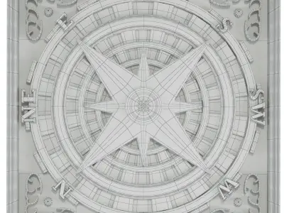 Decorative panel 8 3D model purchase