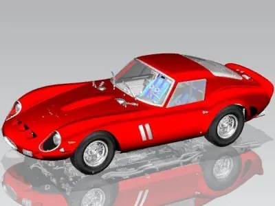 Ferrari 250 gto Classic car  3D print model