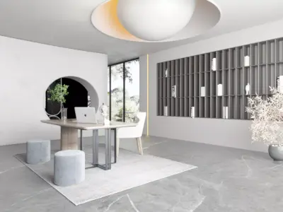 Study decoration Home Modern villa 3D model