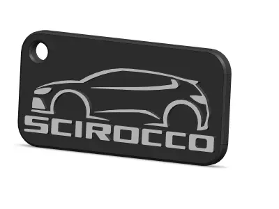 SCIROCCO VOLKSWAGEN KEY CHAIN 3D print model