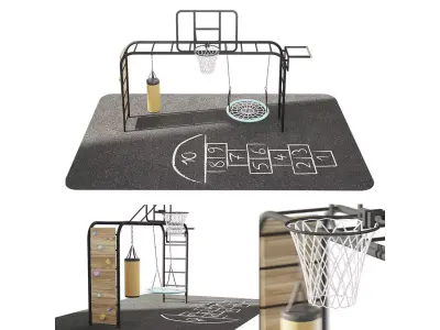 Childrens playground 3D model