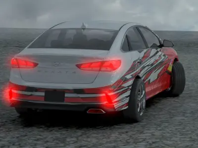 3D MODEL OF SONATA HYUNDAI 3D model