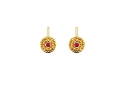 Diamond Earring 3D print model buy