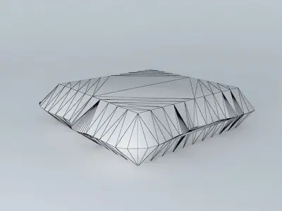 Pillow box pattern Free 3D model