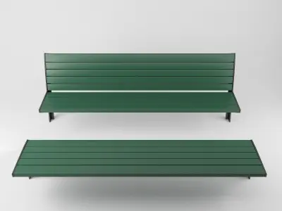 urban benches - city of Munich Free 3D model