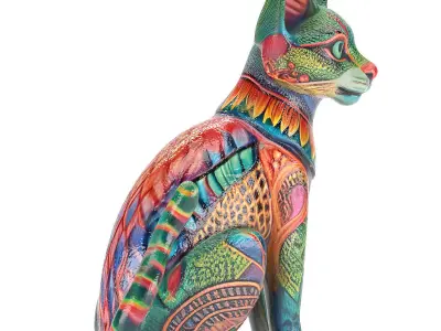 Alebrije Cat 02 3D model