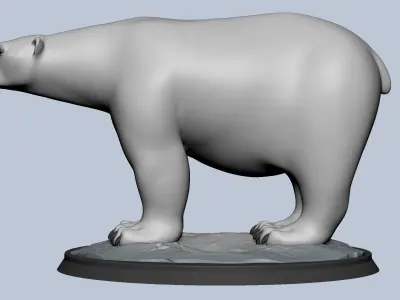 Polar Bear 3D print model