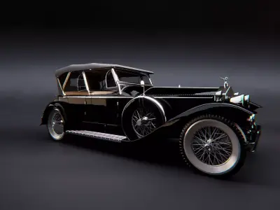 Retro car Caviro 3D model