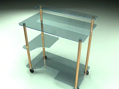 Free Glass Table Free 3D model
