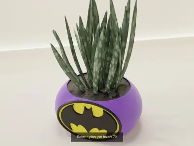 plant pot superhero colection 3D Model Collection