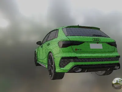 Audi RS3 sportback 2022 3D model