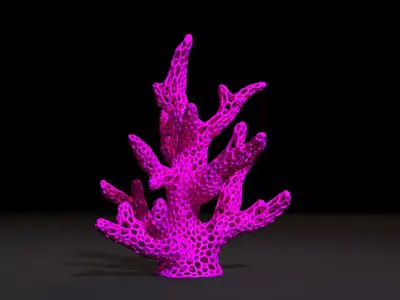 Coral Voronoi 3D print model