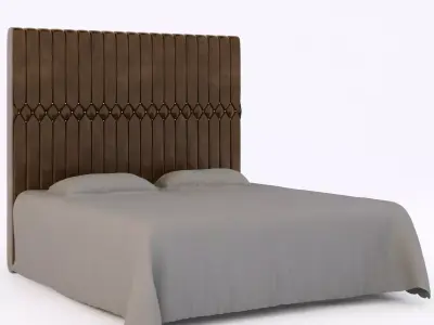 leather bed 3D model