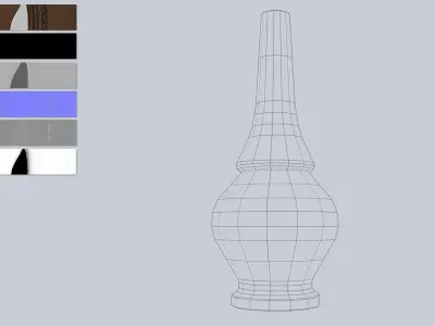 Clay pot Low-poly 3D model