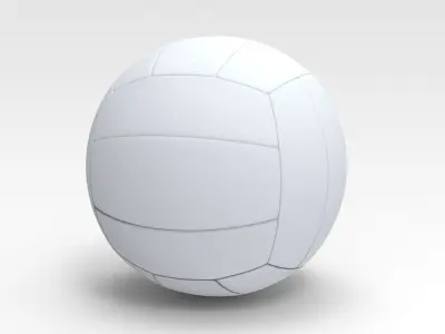 Volleyball ball 3D model 2