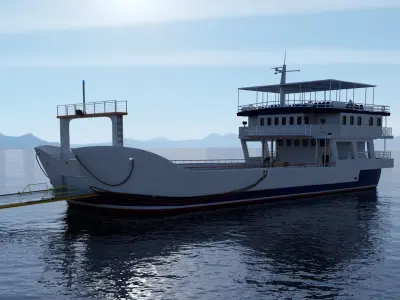 Greek Ferry boat ship  3D model