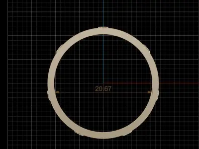 Wedding ring  3D print model 62